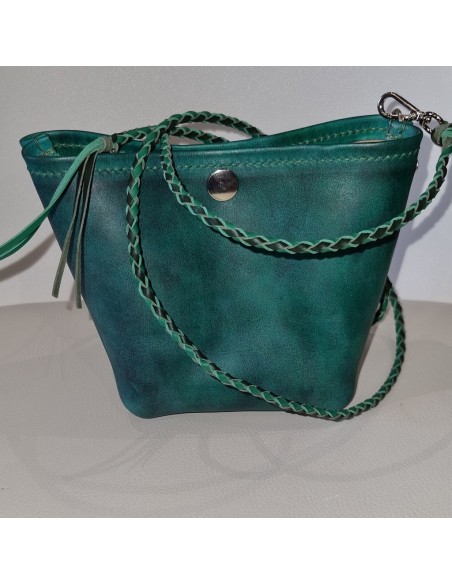 Mini Sac Vert Zêta en cuir  Boutique