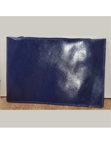 Pochette plate et porte-carte bleu électrique assortis  Pochettes & Besaces