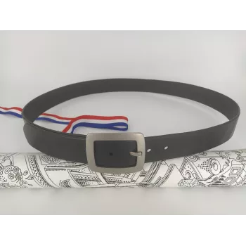 Ceinture KYO Noire 40mm Taille 117cm Ceinture en cuir français 2