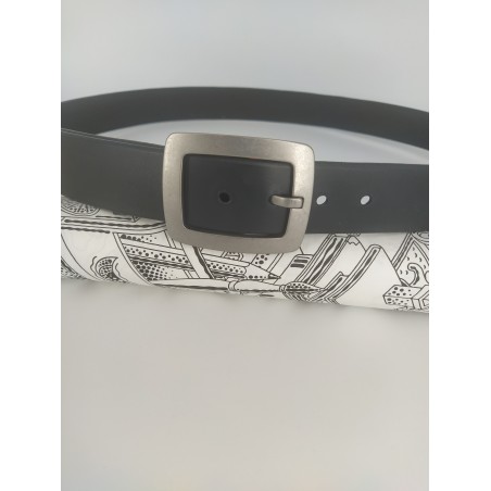 Ceinture KYO Noire 40mm Taille 117cm  Ceinture en cuir français