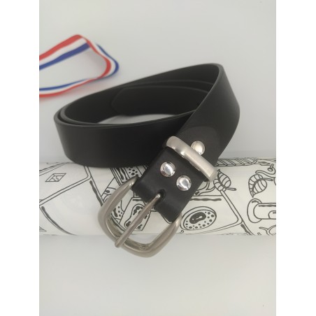 Ceinture femme Ava noire 30 mm  Ceinture fantaisie