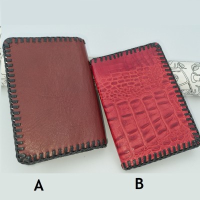 Porte-carte pour papier voiture imitation croco Porte-carte rouge imitation croco Portefeuilles 2