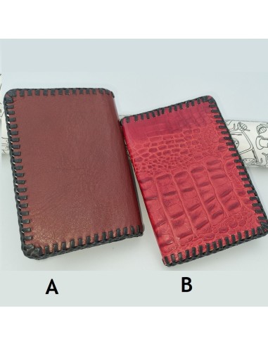 Porte-carte pour papier voiture imitation croco Porte-carte rouge imitation croco Portefeuilles