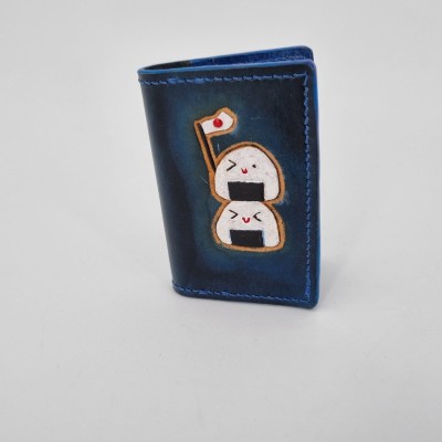 Porte-carte Onigiri bleu  Porte-cartes 2