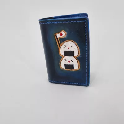 Porte-carte Onigiri bleu Porte-cartes 2