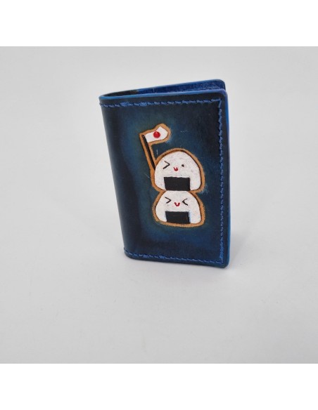 Porte-carte Onigiri bleu  Porte-cartes