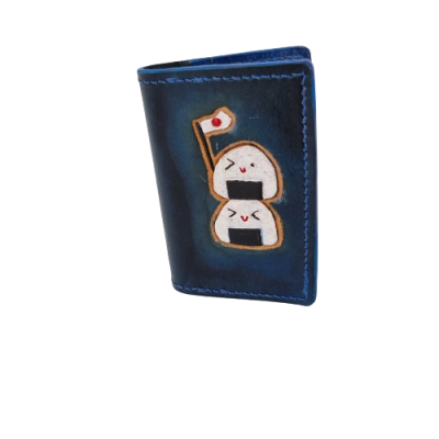 Porte-carte Onigiri bleu  Porte-cartes