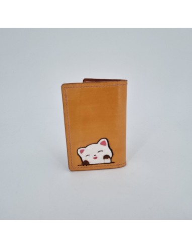 Porte-carte cuir chatons  Porte-cartes