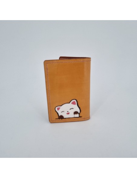 Porte-carte cuir chatons  Porte-cartes