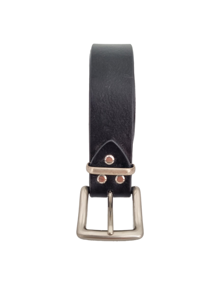 Ceinture en cuir artisanale homme boucle laiton massif