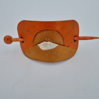 Barrette pour Cheveux en Cuir - Fuji  Boutique 2