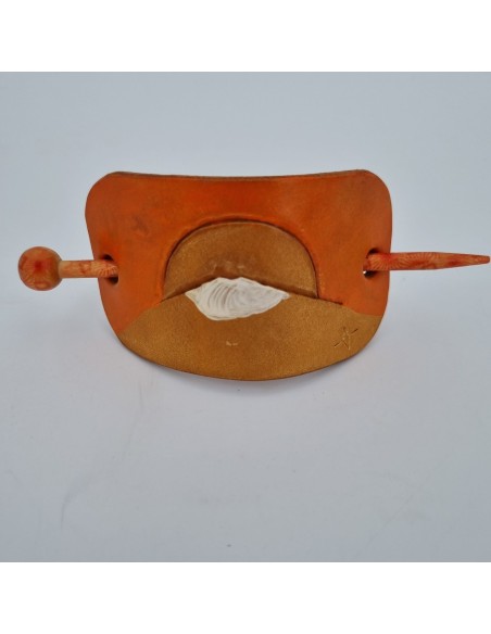 Barrette pour Cheveux en Cuir - Fuji  Boutique