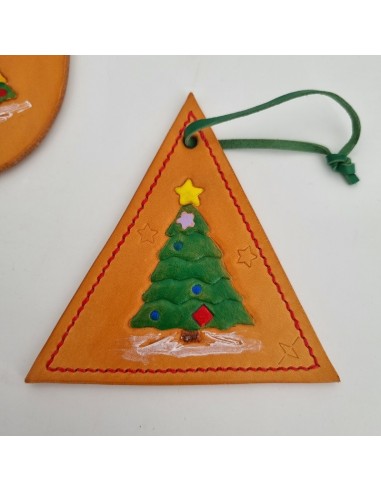 Décorations de Noël en Cuir - Motif Sapin de Noël  Boutique