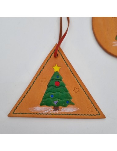 Décorations de Noël en Cuir - Motif Sapin de Noël  Boutique