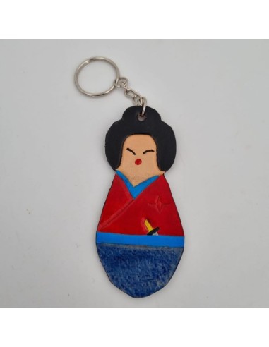 Porte-Clés en Cuir Inspirés des Kokeshi  Boutique