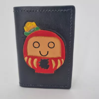 Porte-carte Daruma noir Porte-cartes