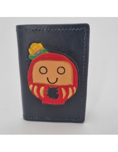 Porte-carte Daruma noir  Porte-cartes