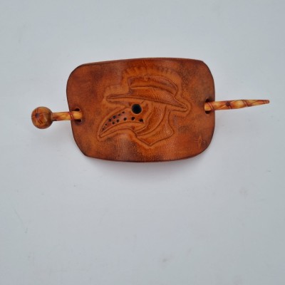 Barrette pour Cheveux en Cuir - Masque de la peste  Boutique