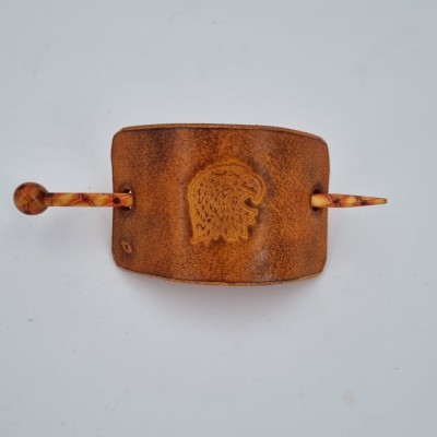 Barrette pour Cheveux en Cuir - Aigle  Boutique