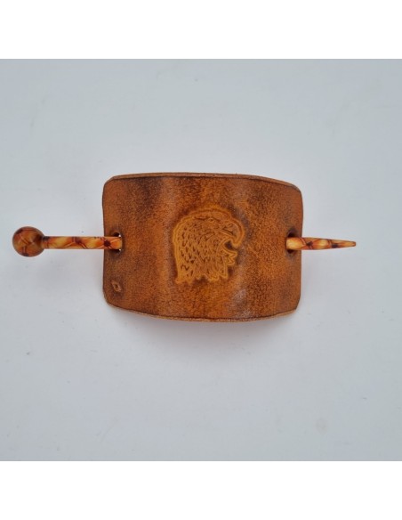 Barrette pour Cheveux en Cuir - Aigle  Boutique