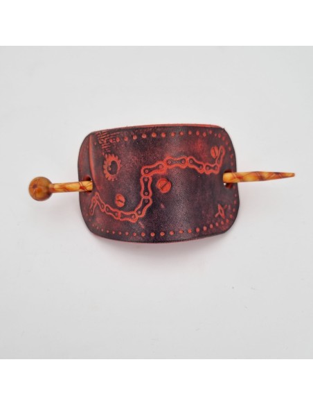 Barrette pour Cheveux en Cuir - Chaîne  Boutique