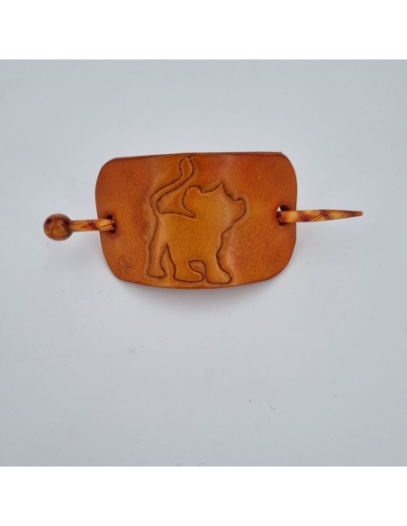 Barrette pour Cheveux en Cuir - Lion  Boutique