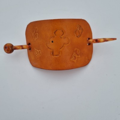 Barrette pour Cheveux en Cuir - Souris  Boutique