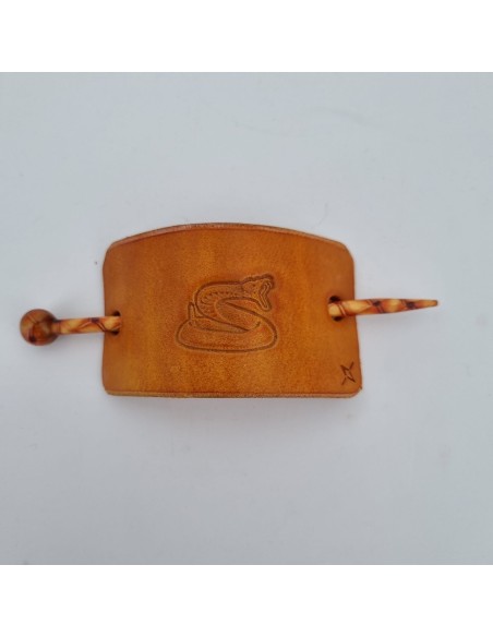 Barrette pour Cheveux en Cuir - Serpent  Boutique