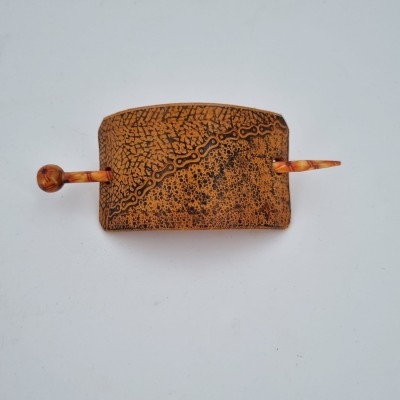 Barrette pour Cheveux en Cuir - Texture  Boutique