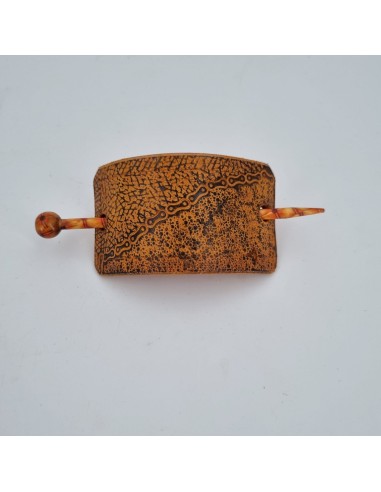Barrette pour Cheveux en Cuir - Texture  Boutique