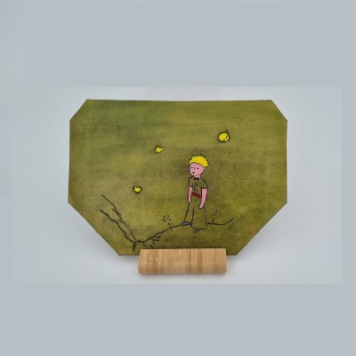 Tableau Prince à poser en cuir  Art 2