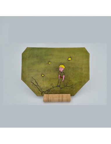 Tableau Prince à poser en cuir  Art
