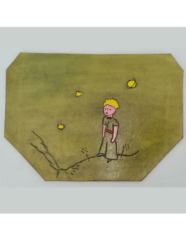 Tableau Prince à poser en cuir  Art