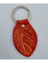 Porte-clé feuille rouge  Porte-clés