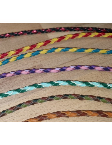 Bracelet tressé rond en cuir Bijou tressé homme ou femme Boutique