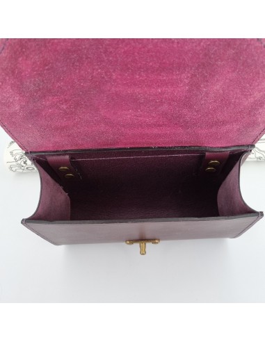 Sac en cuir repoussé kokeshi hibiscus  Boutique