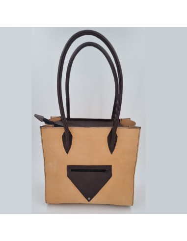 Sac Chic et Glamour beige et marron  Sac à main