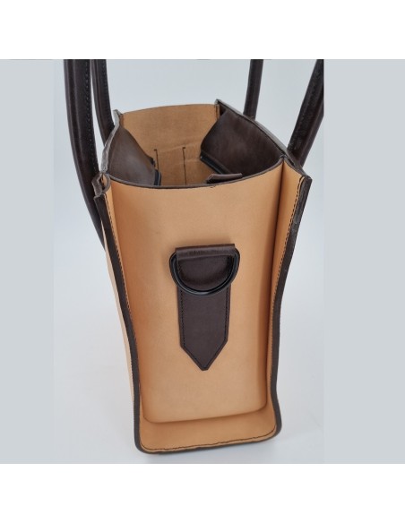 Sac Chic et Glamour beige et marron  Sac à main
