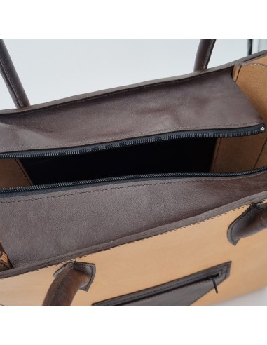 Sac Chic et Glamour beige et marron  Sac à main